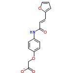 InChI=1/C15H13NO5/c17-14(8-7-12-2-1-9-20-12)16-11-3-5-13(6-4-11)21-10-15(18)19/h1-9H,10H2,(H,16,17)(H,18,19)/p-1/b8-7+