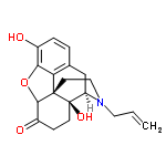 InChI=1/C19H21NO4/c1-2-8-20-9-7-18-15-11-3-4-12(21)16(15)24-17(18)13(22)5-6-19(18,23)14(20)10-11/h2-4,14,17,21,23H,1,5-10H2/t14-,17?,18+,19-/m1/s1