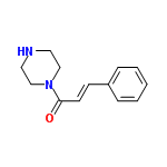 InChI=1/C13H16N2O/c16-13(15-10-8-14-9-11-15)7-6-12-4-2-1-3-5-12/h1-7,14H,8-11H2/b7-6+