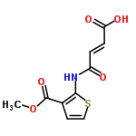 InChI=1/C10H9NO5S/c1-16-10(15)6-4-5-17-9(6)11-7(12)2-3-8(13)14/h2-5H,1H3,(H,11,12)(H,13,14)/b3-2+