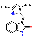 InChI=1/C15H14N2O/c1-9-7-10(2)16-14(9)8-12-11-5-3-4-6-13(11)17-15(12)18/h3-8,16H,1-2H3,(H,17,18)/b12-8+