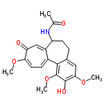 InChI=1/C21H23NO6/c1-11(23)22-15-7-5-12-9-18(27-3)20(25)21(28-4)19(12)13-6-8-17(26-2)16(24)10-14(13)15/h6,8-10,15,25H,5,7H2,1-4H3,(H,22,23)