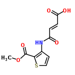 InChI=1/C10H9NO5S/c1-16-10(15)9-6(4-5-17-9)11-7(12)2-3-8(13)14/h2-5H,1H3,(H,11,12)(H,13,14)/b3-2+