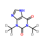 InChI=1/C7H8N4O2/c1-10-5-4(8-3-9-5)6(12)11(2)7(10)13/h3H,1-2H3,(H,8,9)/i1+1D3,2+1D3