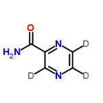 InChI=1/C5H5N3O/c6-5(9)4-3-7-1-2-8-4/h1-3H,(H2,6,9)/i1D,2D,3D,6+1