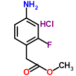 InChI=1/C9H10FNO2.ClH/c1-13-9(12)4-6-2-3-7(11)5-8(6)10;/h2-3,5H,4,11H2,1H3;1H