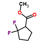 InChI=1/C7H10F2O2/c1-11-6(10)5-3-2-4-7(5,8)9/h5H,2-4H2,1H3