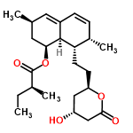 InChI=1/C24H36O5/c1-5-15(3)24(27)29-21-11-14(2)10-17-7-6-16(4)20(23(17)21)9-8-19-12-18(25)13-22(26)28-19/h6-7,10,14-16,18-21,23,25H,5,8-9,11-13H2,1-4H3/t14-,15-,16-,18+,19+,20-,21-,23-/m0/s1