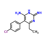 InChI=1/C12H13ClN4/c1-2-9-10(11(14)17-12(15)16-9)7-3-5-8(13)6-4-7/h3-6H,2H2,1H3,(H4,14,15,16,17)