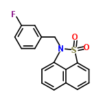 InChI=1/C17H12FNO2S/c18-14-7-1-4-12(10-14)11-19-15-8-2-5-13-6-3-9-16(17(13)15)22(19,20)21/h1-10H,11H2