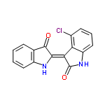 InChI=1/C16H9ClN2O2/c17-9-5-3-7-11-12(9)13(16(21)19-11)14-15(20)8-4-1-2-6-10(8)18-14/h1-7,18H,(H,19,21)/b14-13-