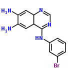 InChI=1/C14H14BrN5/c15-8-2-1-3-9(4-8)20-14-10-5-11(16)12(17)6-13(10)18-7-19-14/h1-7,10,13H,16-17H2,(H,18,19,20)