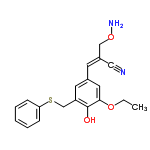 InChI=1/C19H20N2O3S/c1-2-23-18-10-14(8-15(11-20)12-24-21)9-16(19(18)22)13-25-17-6-4-3-5-7-17/h3-10,22H,2,12-13,21H2,1H3/b15-8+