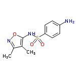 InChI=1/C11H13N3O3S/c1-7-8(2)13-17-11(7)14-18(15,16)10-5-3-9(12)4-6-10/h3-6,14H,12H2,1-2H3