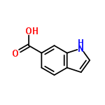 InChI=1/C9H7NO2/c11-9(12)7-2-1-6-3-4-10-8(6)5-7/h1-5,10H,(H,11,12)