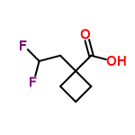 InChI=1/C7H10F2O2/c8-5(9)4-7(6(10)11)2-1-3-7/h5H,1-4H2,(H,10,11)