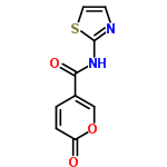 InChI=1/C9H6N2O3S/c12-7-2-1-6(5-14-7)8(13)11-9-10-3-4-15-9/h1-5H,(H,10,11,13)