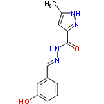 InChI=1/C12H12N4O2/c1-8-5-11(15-14-8)12(18)16-13-7-9-3-2-4-10(17)6-9/h2-7,17H,1H3,(H,14,15)(H,16,18)/b13-7+