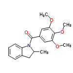 InChI=1/C19H21NO4/c1-12-9-13-7-5-6-8-15(13)20(12)19(21)14-10-16(22-2)18(24-4)17(11-14)23-3/h5-8,10-12H,9H2,1-4H3