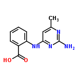 InChI=1/C12H12N4O2/c1-7-6-10(16-12(13)14-7)15-9-5-3-2-4-8(9)11(17)18/h2-6H,1H3,(H,17,18)(H3,13,14,15,16)