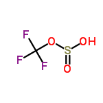 InChI=1/CHF3O3S/c2-1(3,4)7-8(5)6/h(H,5,6)
