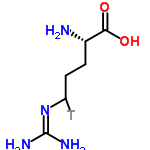 InChI=1/C6H14N4O2/c7-4(5(11)12)2-1-3-10-6(8)9/h4H,1-3,7H2,(H,11,12)(H4,8,9,10)/t4-/m0/s1/i3T/t3?,4-