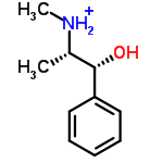 InChI=1/C10H15NO/c1-8(11-2)10(12)9-6-4-3-5-7-9/h3-8,10-12H,1-2H3/p+1/t8-,10-/m0/s1