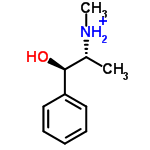 InChI=1/C10H15NO/c1-8(11-2)10(12)9-6-4-3-5-7-9/h3-8,10-12H,1-2H3/p+1/t8-,10+/m1/s1