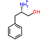 InChI=1/C9H13NO/c10-9(7-11)6-8-4-2-1-3-5-8/h1-5,9,11H,6-7,10H2/p+1/t9-/m0/s1