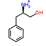 InChI=1/C9H13NO/c10-9(7-11)6-8-4-2-1-3-5-8/h1-5,9,11H,6-7,10H2/p+1/t9-/m1/s1