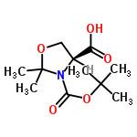 InChI=1/C11H19NO5/c1-10(2,3)17-9(15)12-7(8(13)14)6-16-11(12,4)5/h7H,6H2,1-5H3,(H,13,14)/t7-/m0/s1