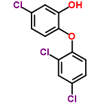 InChI=1/C12H7Cl3O2/c13-7-1-3-11(9(15)5-7)17-12-4-2-8(14)6-10(12)16/h1-6,16H