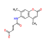 InChI=1/C15H13NO5/c1-8-6-15(20)21-12-5-9(2)11(7-10(8)12)16-13(17)3-4-14(18)19/h3-7H,1-2H3,(H,16,17)(H,18,19)/p-1