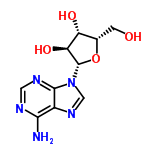 InChI=1/C10H13N5O4/c11-8-5-9(13-2-12-8)15(3-14-5)10-7(18)6(17)4(1-16)19-10/h2-4,6-7,10,16-18H,1H2,(H2,11,12,13)/t4-,6+,7-,10-/m0/s1