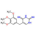 InChI=1/C14H18N4O3/c1-19-10-5-8(6-11(20-2)12(10)21-3)4-9-7-17-14(16)18-13(9)15/h5-7H,4H2,1-3H3,(H4,15,16,17,18)