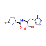 InChI=1/C11H14N4O4/c16-9-2-1-7(14-9)10(17)15-8(11(18)19)3-6-4-12-5-13-6/h4-5,7-8H,1-3H2,(H,12,13)(H,14,16)(H,15,17)(H,18,19)/t7-,8-/m0/s1