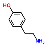 InChI=1/C8H11NO/c9-6-5-7-1-3-8(10)4-2-7/h1-4,10H,5-6,9H2