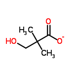 InChI=1/C5H10O3/c1-5(2,3-6)4(7)8/h6H,3H2,1-2H3,(H,7,8)/p-1