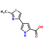 InChI=1/C9H8N2O2S/c1-5-11-8(4-14-5)6-2-7(9(12)13)10-3-6/h2-4,10H,1H3,(H,12,13)