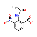 InChI=1/C9H8N2O5/c1-5(12)10-8-6(9(13)14)3-2-4-7(8)11(15)16/h2-4H,1H3,(H,10,12)(H,13,14)/p-1