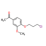 InChI=1/C12H15ClO3/c1-9(14)10-4-5-11(12(8-10)15-2)16-7-3-6-13/h4-5,8H,3,6-7H2,1-2H3