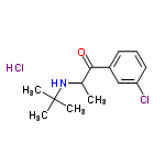 InChI=1/C13H18ClNO.ClH/c1-9(15-13(2,3)4)12(16)10-6-5-7-11(14)8-10;/h5-9,15H,1-4H3;1H