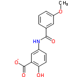 InChI=1/C15H13NO5/c1-21-11-4-2-3-9(7-11)14(18)16-10-5-6-13(17)12(8-10)15(19)20/h2-8,17H,1H3,(H,16,18)(H,19,20)/p-1