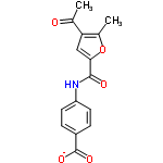 InChI=1/C15H13NO5/c1-8(17)12-7-13(21-9(12)2)14(18)16-11-5-3-10(4-6-11)15(19)20/h3-7H,1-2H3,(H,16,18)(H,19,20)/p-1