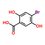 InChI=1/C7H5BrO4/c8-4-2-5(9)3(7(11)12)1-6(4)10/h1-2,9-10H,(H,11,12)