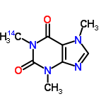 InChI=1/C8H10N4O2/c1-10-4-9-6-5(10)7(13)12(3)8(14)11(6)2/h4H,1-3H3/i3+2