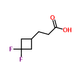 InChI=1/C7H10F2O2/c8-7(9)3-5(4-7)1-2-6(10)11/h5H,1-4H2,(H,10,11)