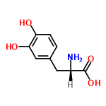 InChI=1/C9H11NO4/c10-6(9(13)14)3-5-1-2-7(11)8(12)4-5/h1-2,4,6,11-12H,3,10H2,(H,13,14)/t6-/m0/s1