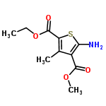 InChI=1/C10H13NO4S/c1-4-15-10(13)7-5(2)6(8(11)16-7)9(12)14-3/h4,11H2,1-3H3