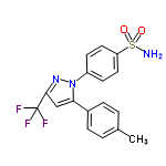 InChI=1/C17H14F3N3O2S/c1-11-2-4-12(5-3-11)15-10-16(17(18,19)20)22-23(15)13-6-8-14(9-7-13)26(21,24)25/h2-10H,1H3,(H2,21,24,25)/i1+1,10+1,15+1